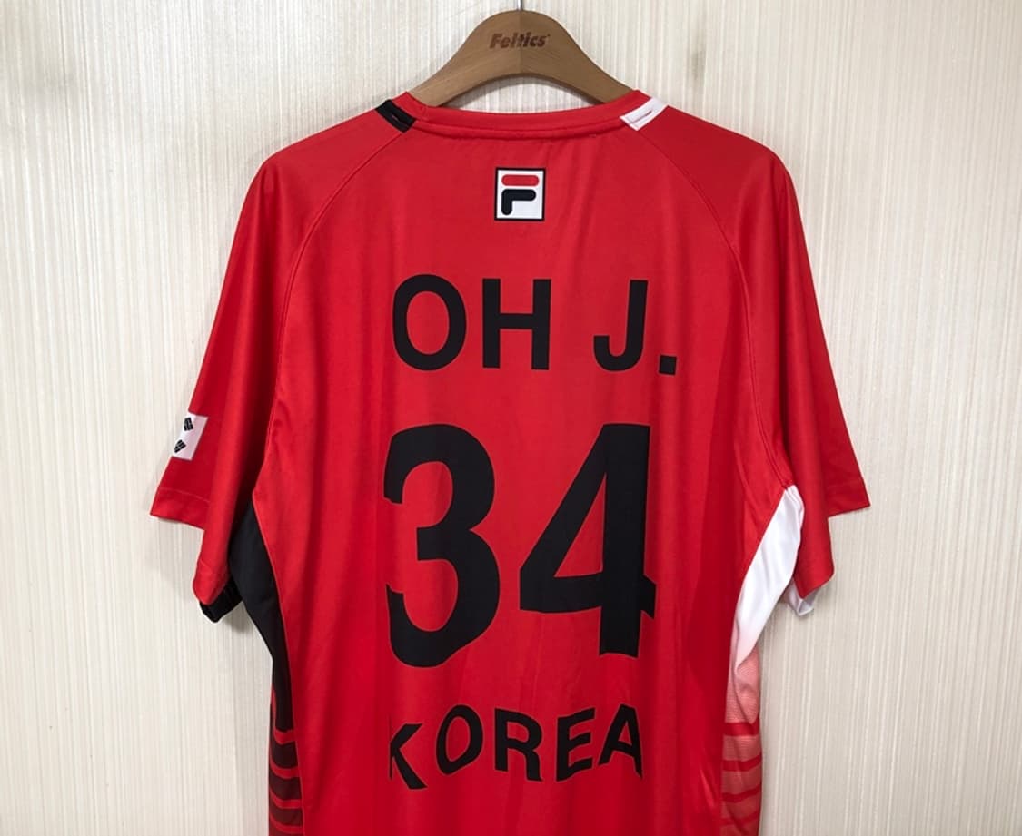 필라국대 국대KOREA 핸드볼국대 선수지급유니폼 120 #14 오재영 상품이미지9