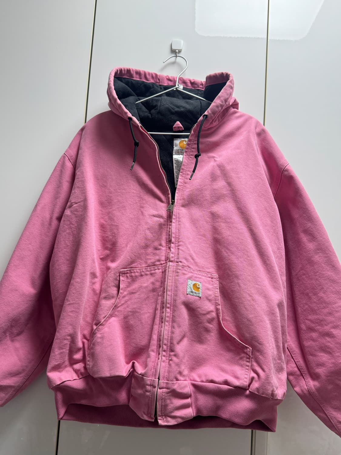 칼하트 베이비핑크 후드워크자켓 상품이미지2