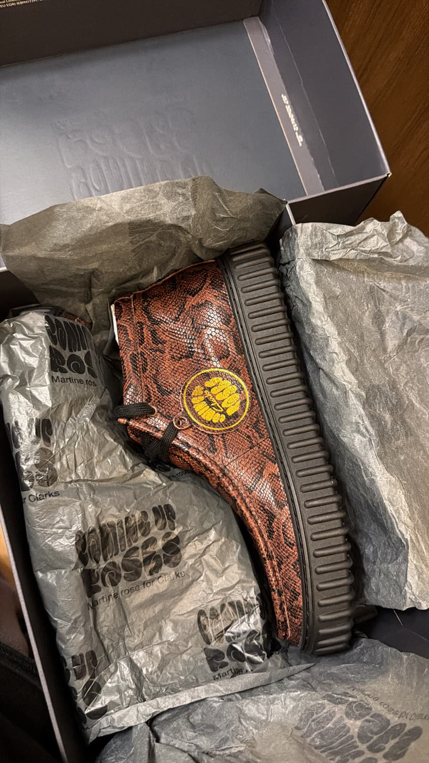 마틴로즈x클락스 레더 스네이크(새상품) 상품이미지3