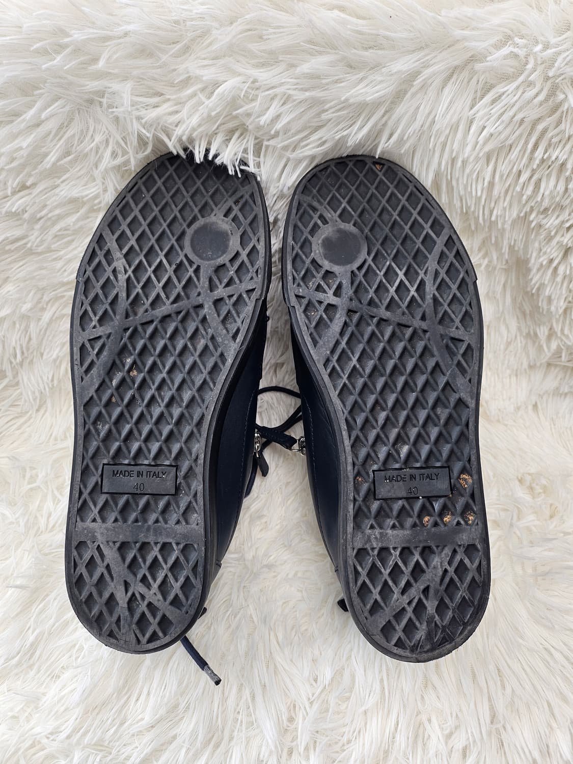 쥬세페 자노티 블랙 레더 스니커즈 255(40) 상품이미지7