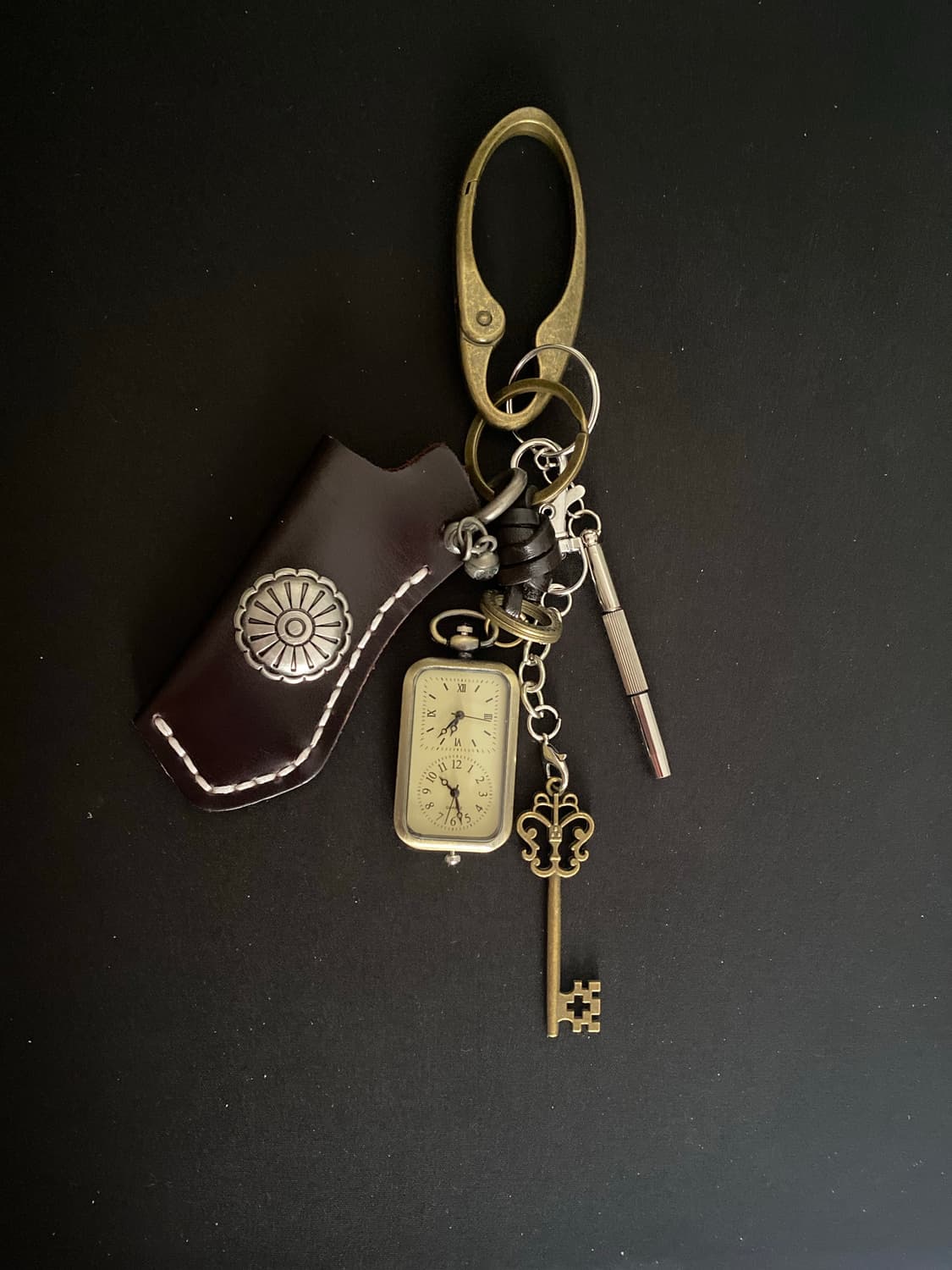빈티지 시계 키링 상품이미지1