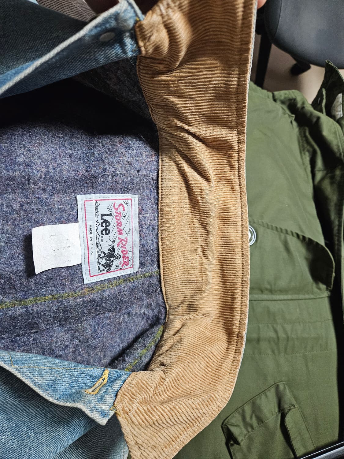 70s Lee 스톰라이더 코듀로이카라 블랭킷 자켓  상품이미지4