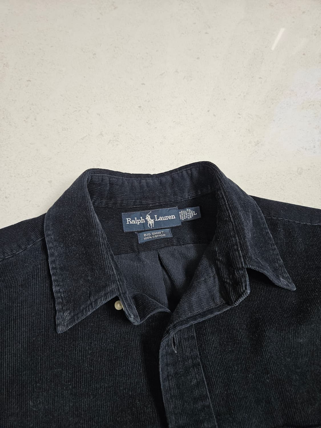90s 폴로 랄프로렌 빅셔츠 L 코듀로이 상품이미지4