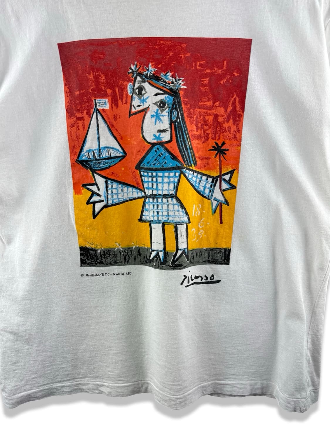 80S 파블로 피카소 오피셜 아트 티셔츠3857 상품이미지4