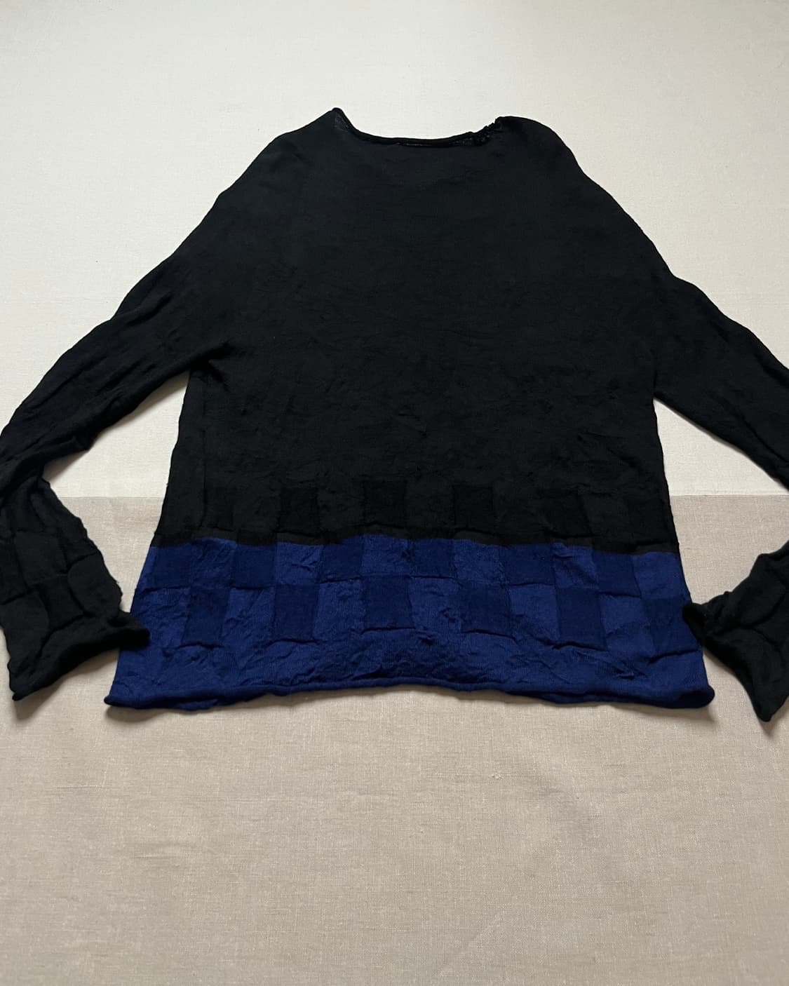 요지야마모토 레터링 자가드 패널 가디건 Yohji yamamoto 상품이미지8