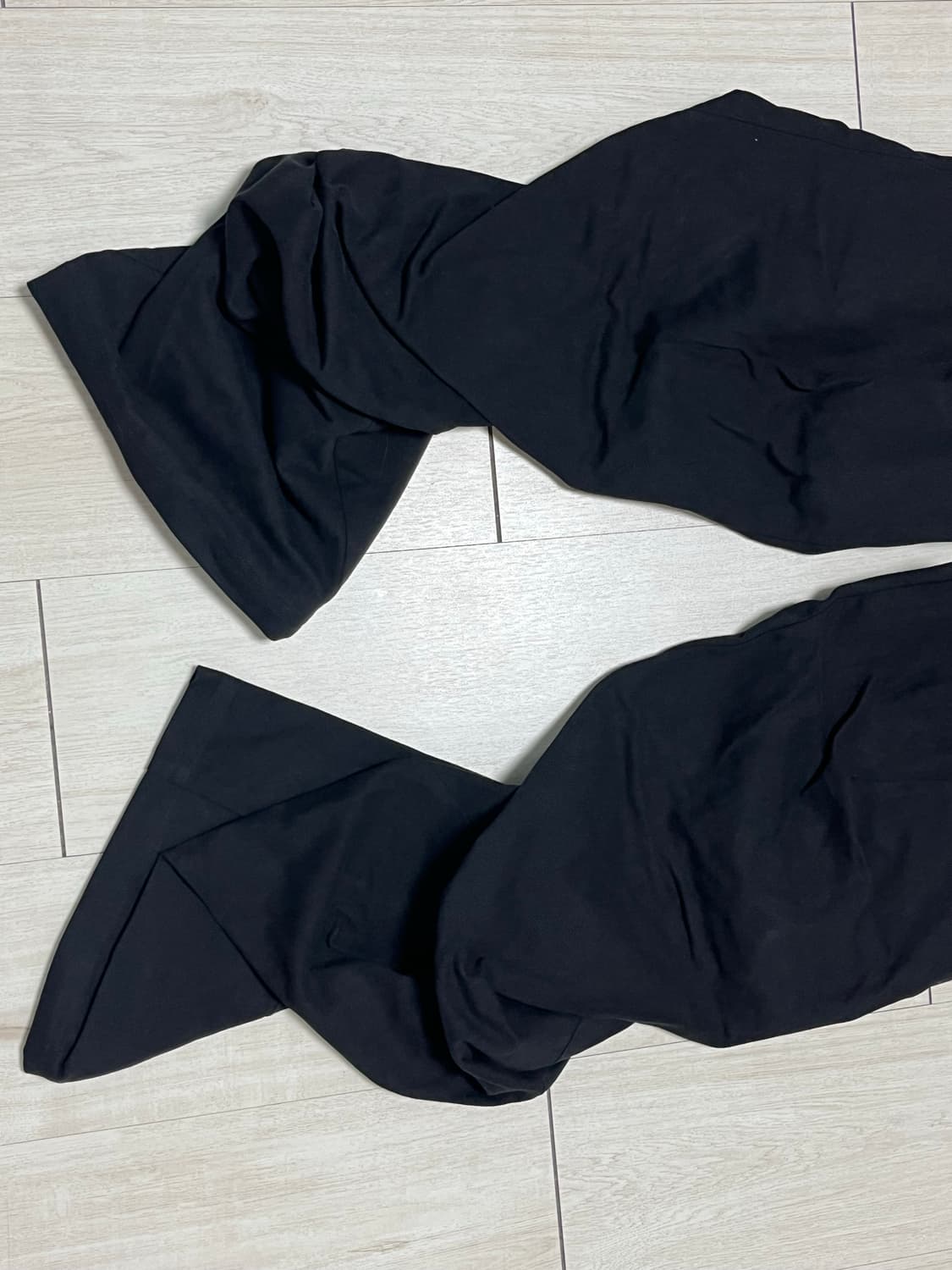 NACHE 핀턱 와이드 팬츠 1 블랙 상품이미지6