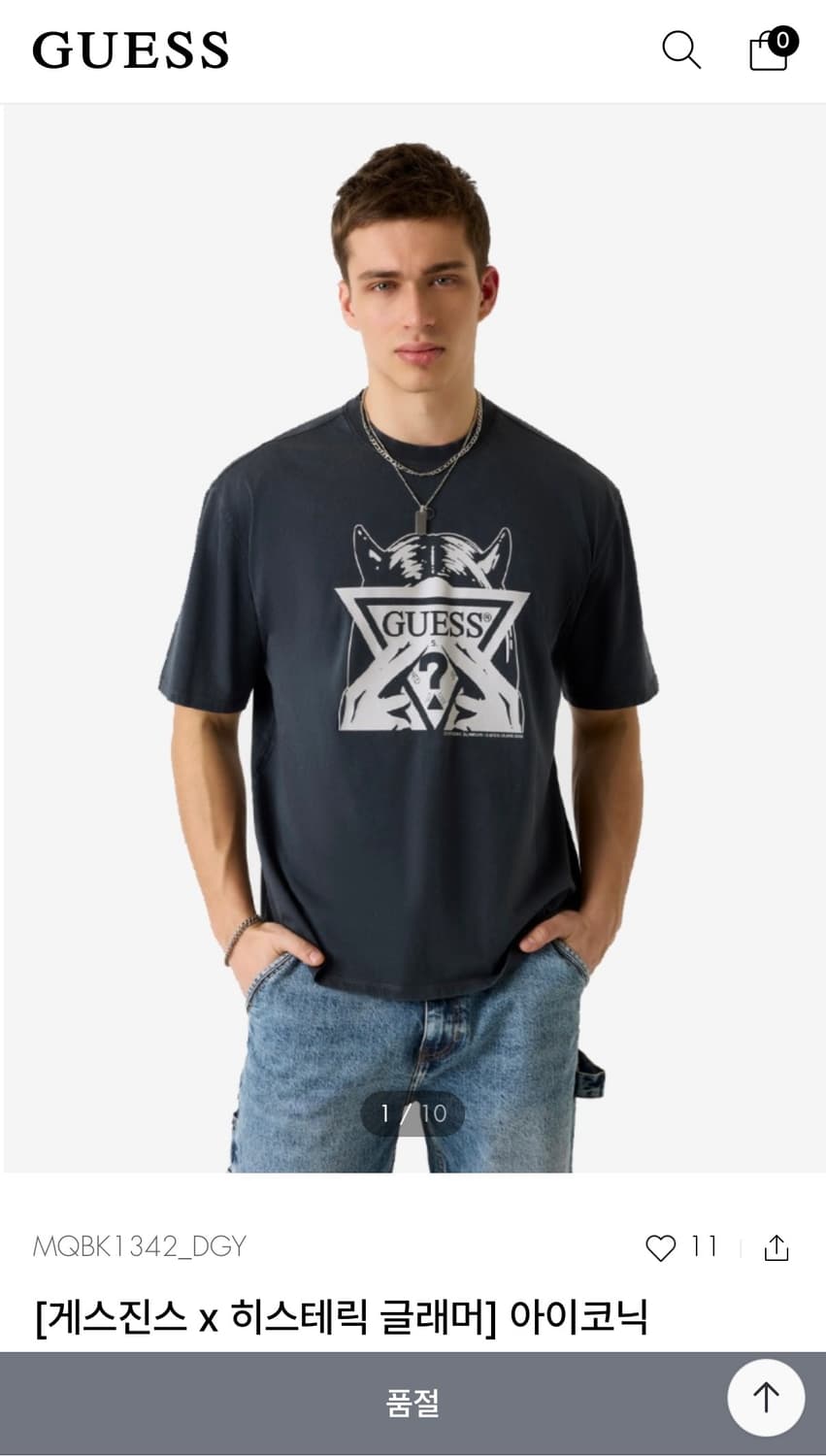 Guess x Hysteric Glamour iconic tee 상품이미지2
