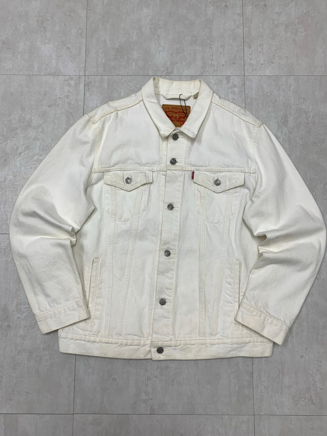 리바이스 화이트 코튼 자켓 #342 상품이미지1
