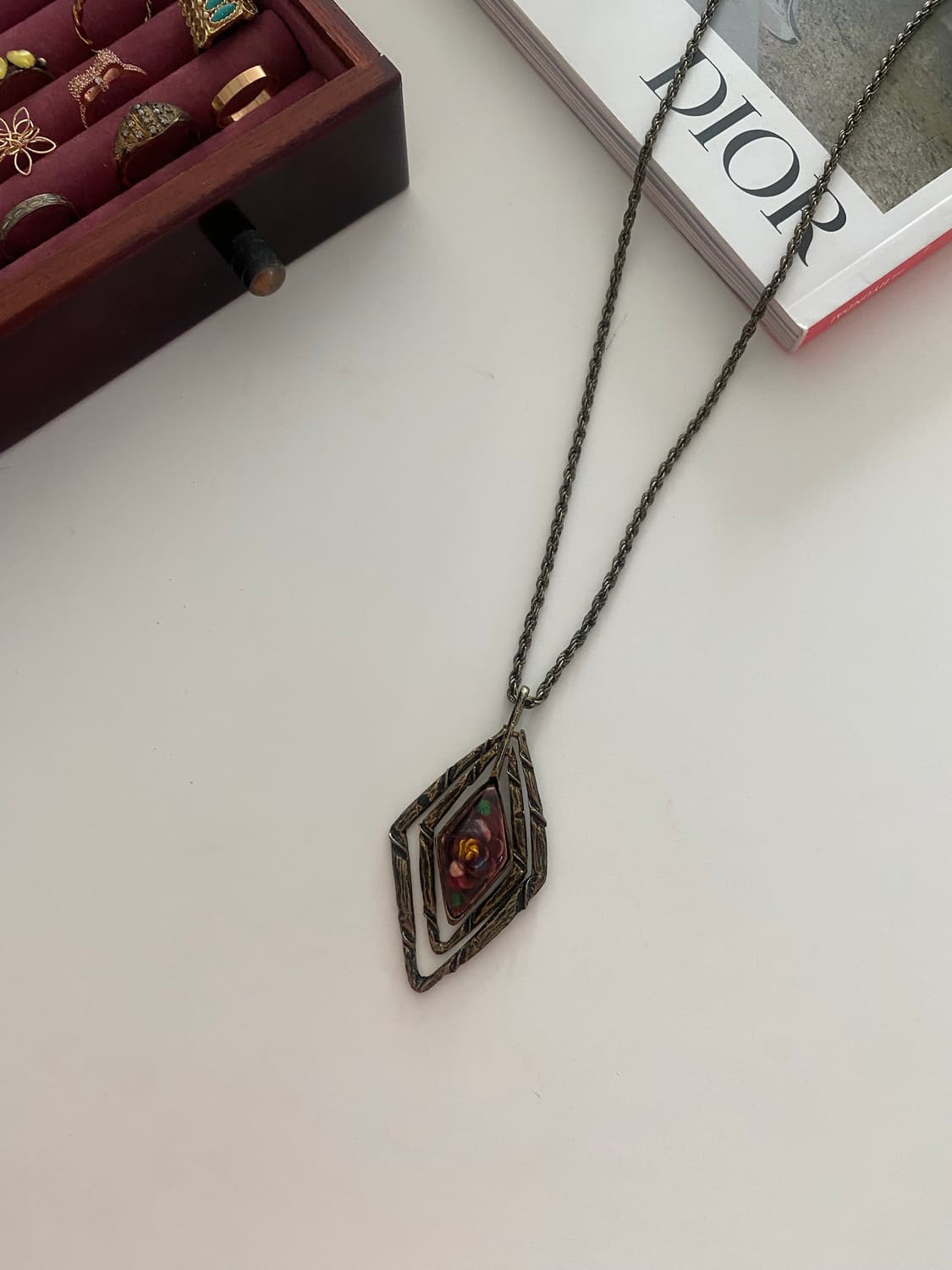 빈티지 칠보 팬던트 목걸이 상품이미지2