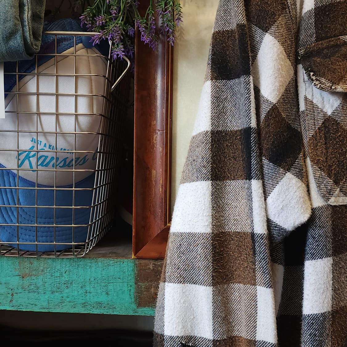 90s 아메리칸 빈티지 체크셔츠 헤비 플란넬 워크셔츠 윈도우 체크 xl 상품이미지8