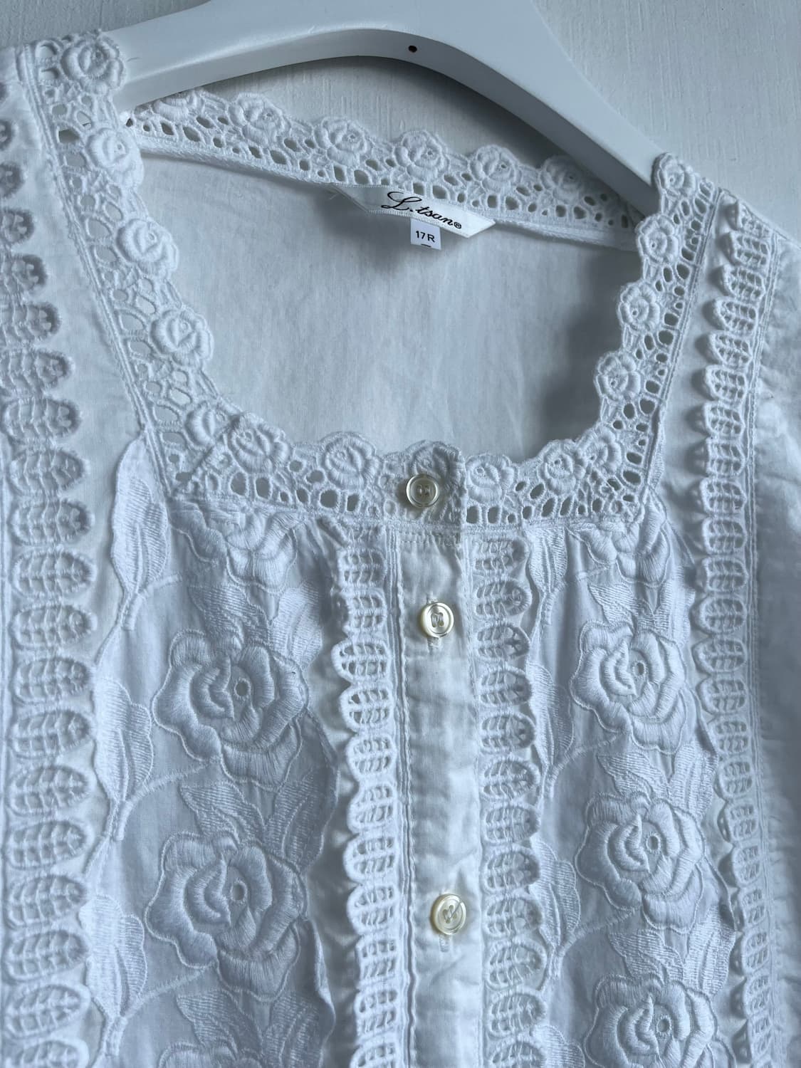 로맨틱 로즈 자수 블라우스 상품이미지5