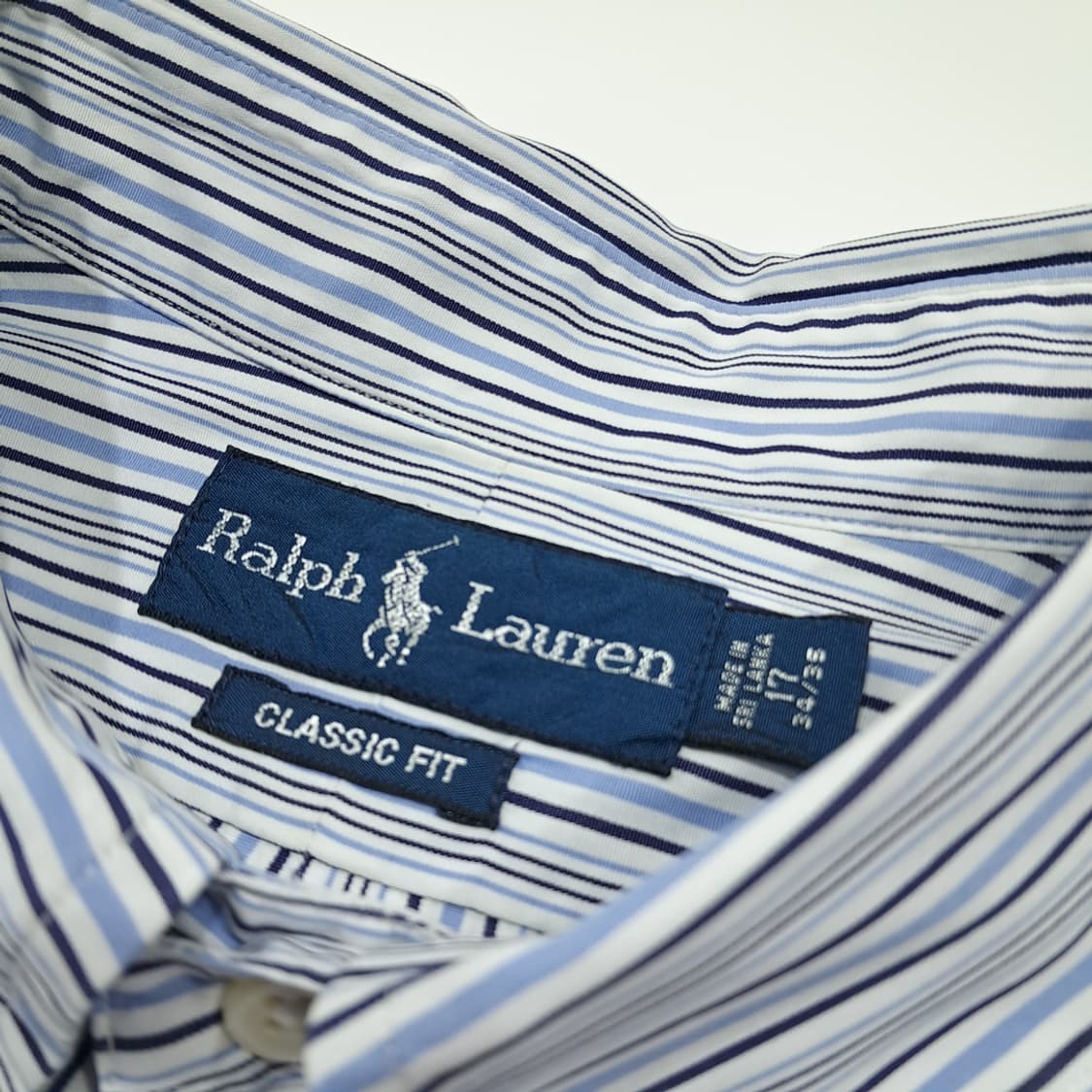 CK070 XL 폴로 00s 블루 멀티 스트라이프 셔츠 남방 상품이미지3