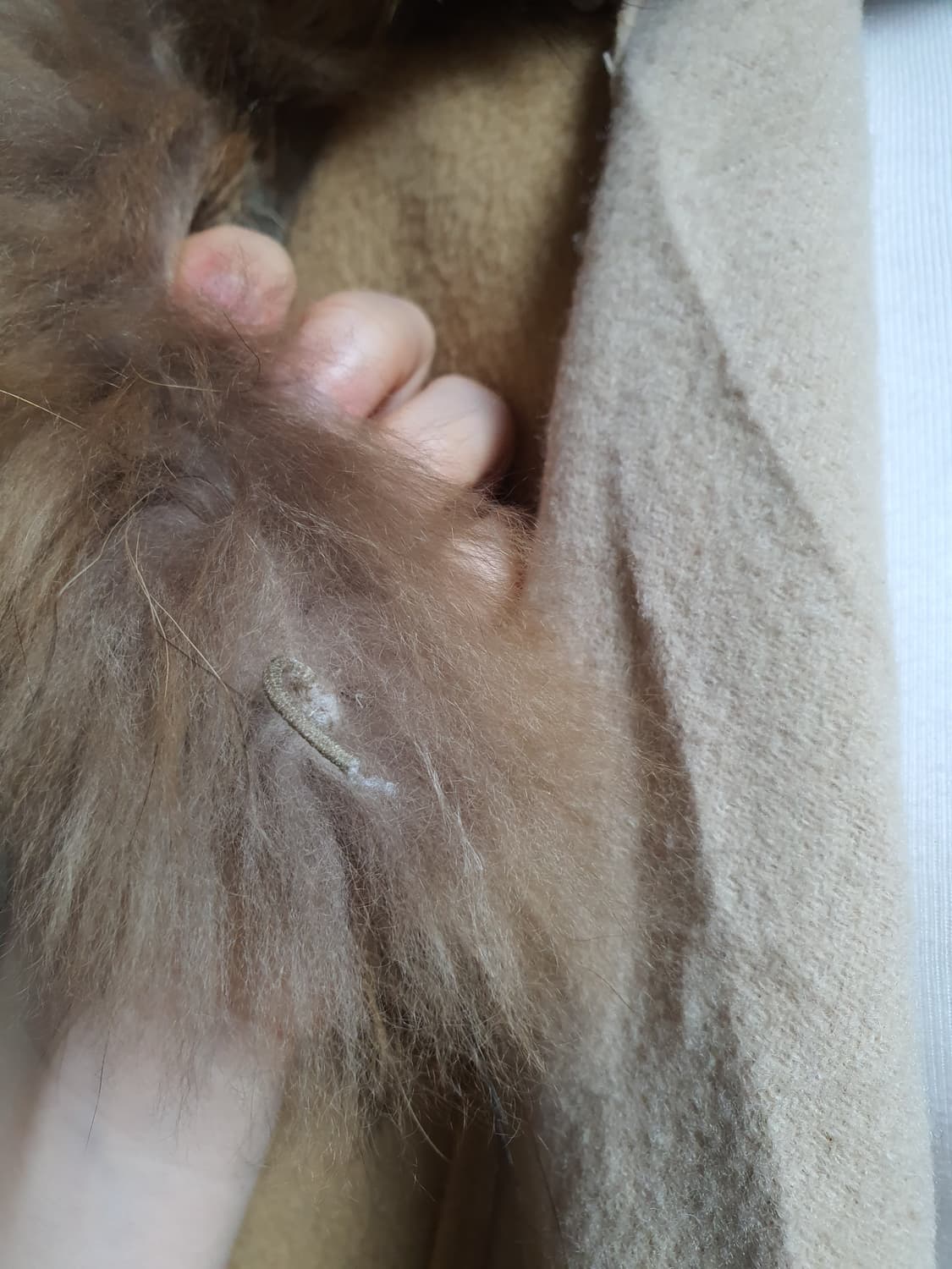 [빈티지] 달천 후드 퍼 머플러 숄 망토 스타일 상품이미지5