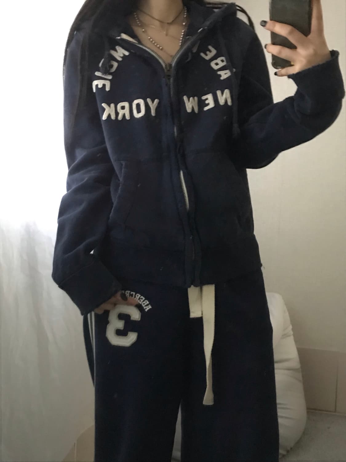 아베크롬비 네이비 후드집업 상품이미지4