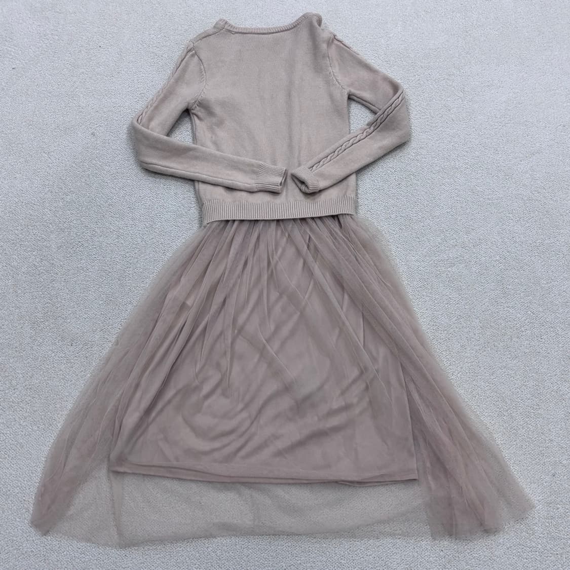 F 숲 여성 니트 튤 롱 원피스 0403E 상품이미지2