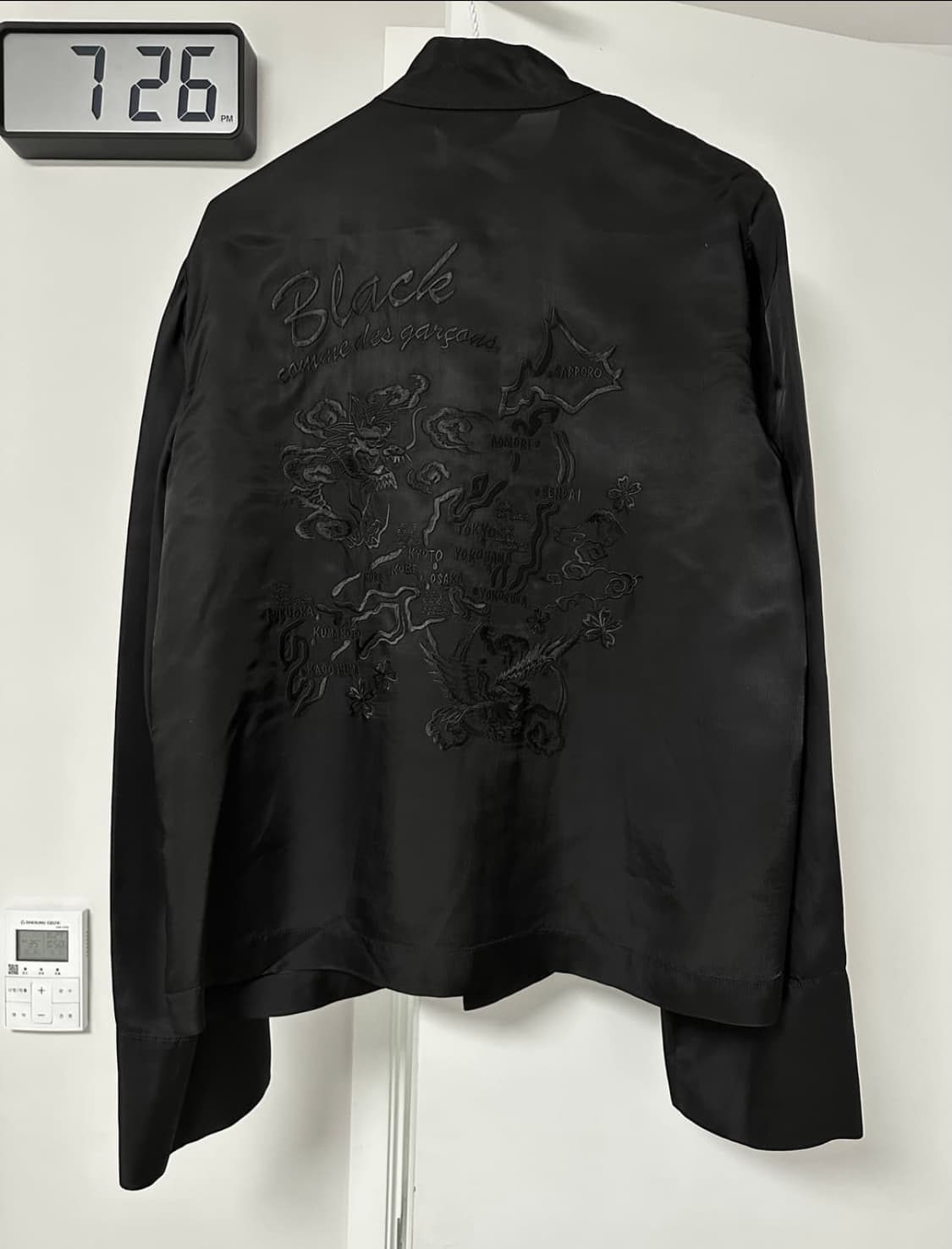 꼼데가르송 블랙 차이나 셔츠 m 상품이미지3