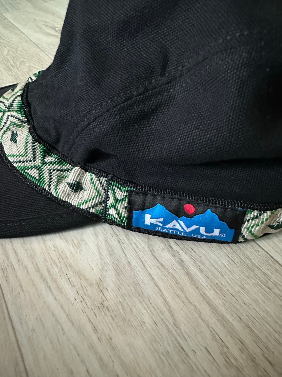 KAVU 카부 블랙 패턴 포인트 모자 L 상품이미지2