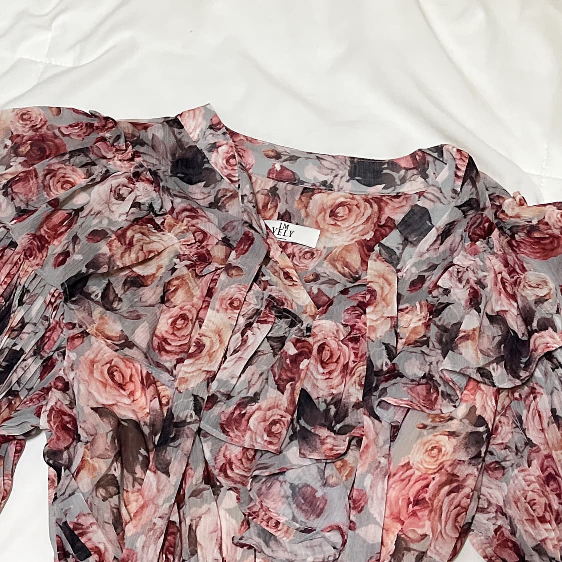 새상품+중고 ) 임블리 로즈플리츠 롱원피스 상품이미지4