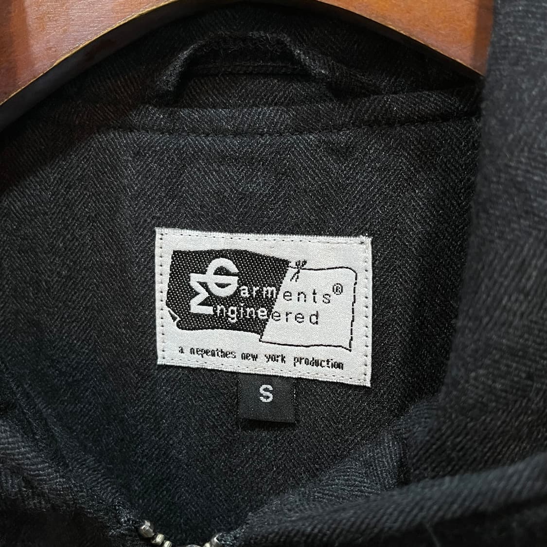 엔지니어드 가먼츠 헤링본울 후드 베스트 상품이미지4