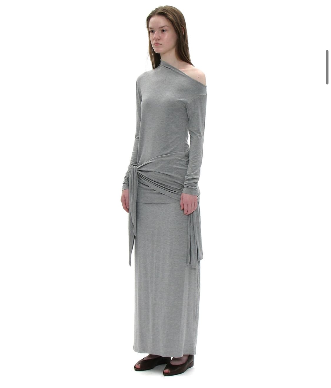  파르티멘토 우먼 UNBALANCED BOWTIE WRAP JERSE 상품이미지3