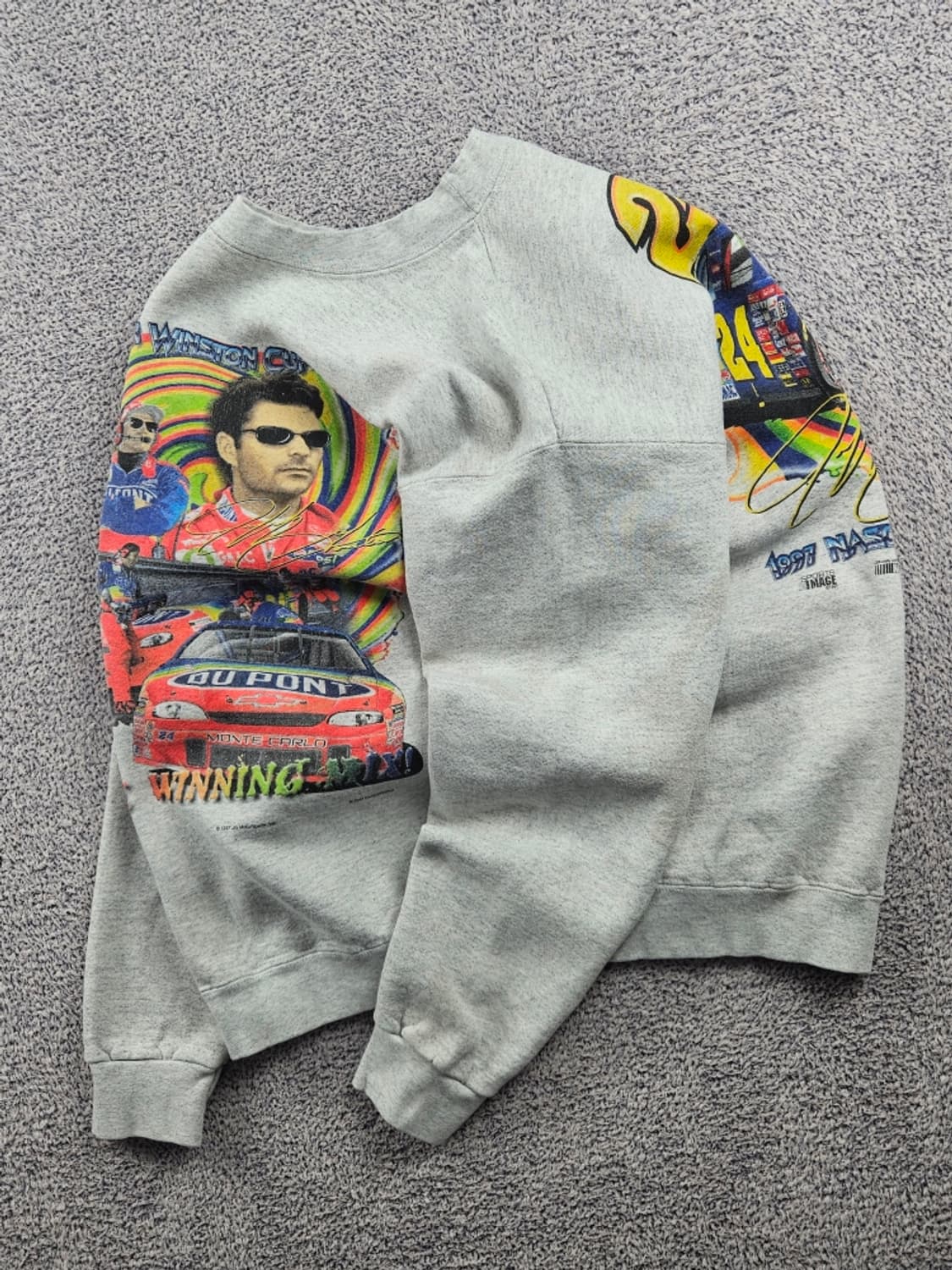 1997 나스카 윈스턴컵 듀퐁 레이싱 맨투맨 스웻 셔츠 (L)/10939 상품이미지3