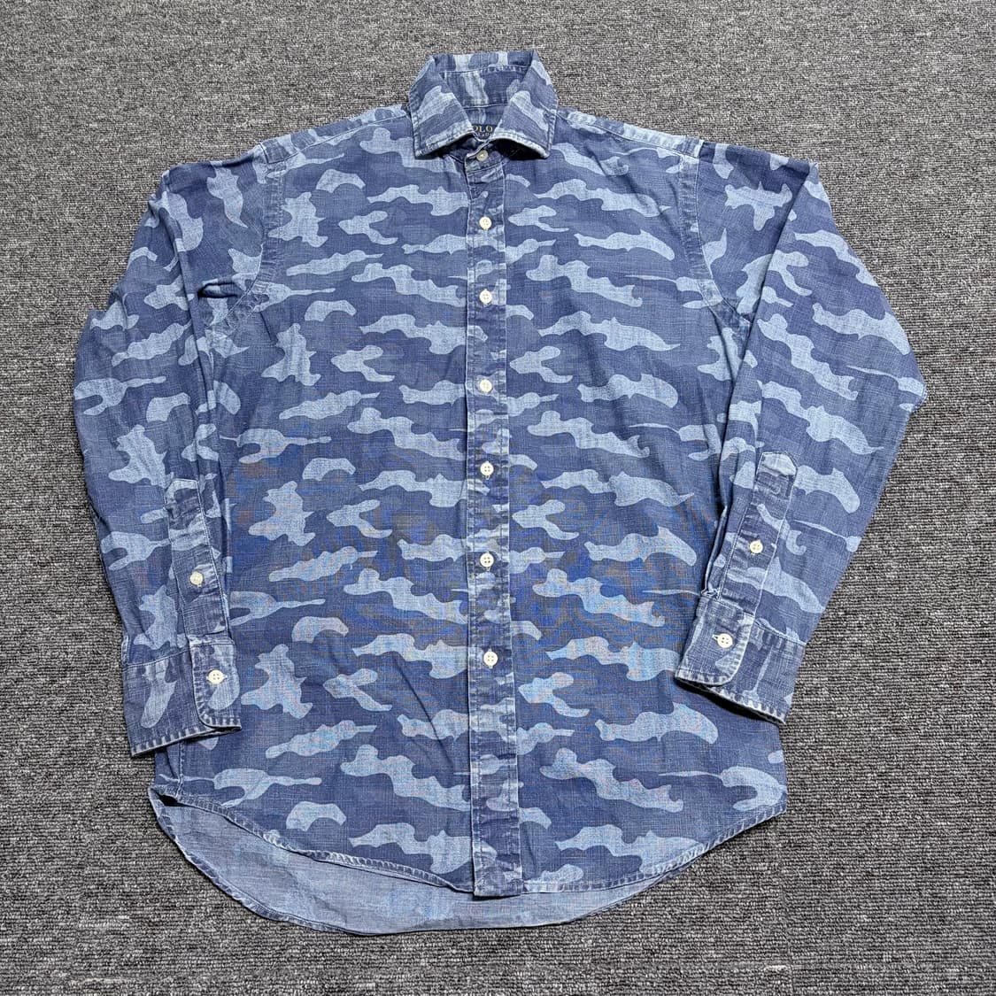 폴로 랄프로렌 인디고 블루 카모플라쥬 셔츠 상품이미지1