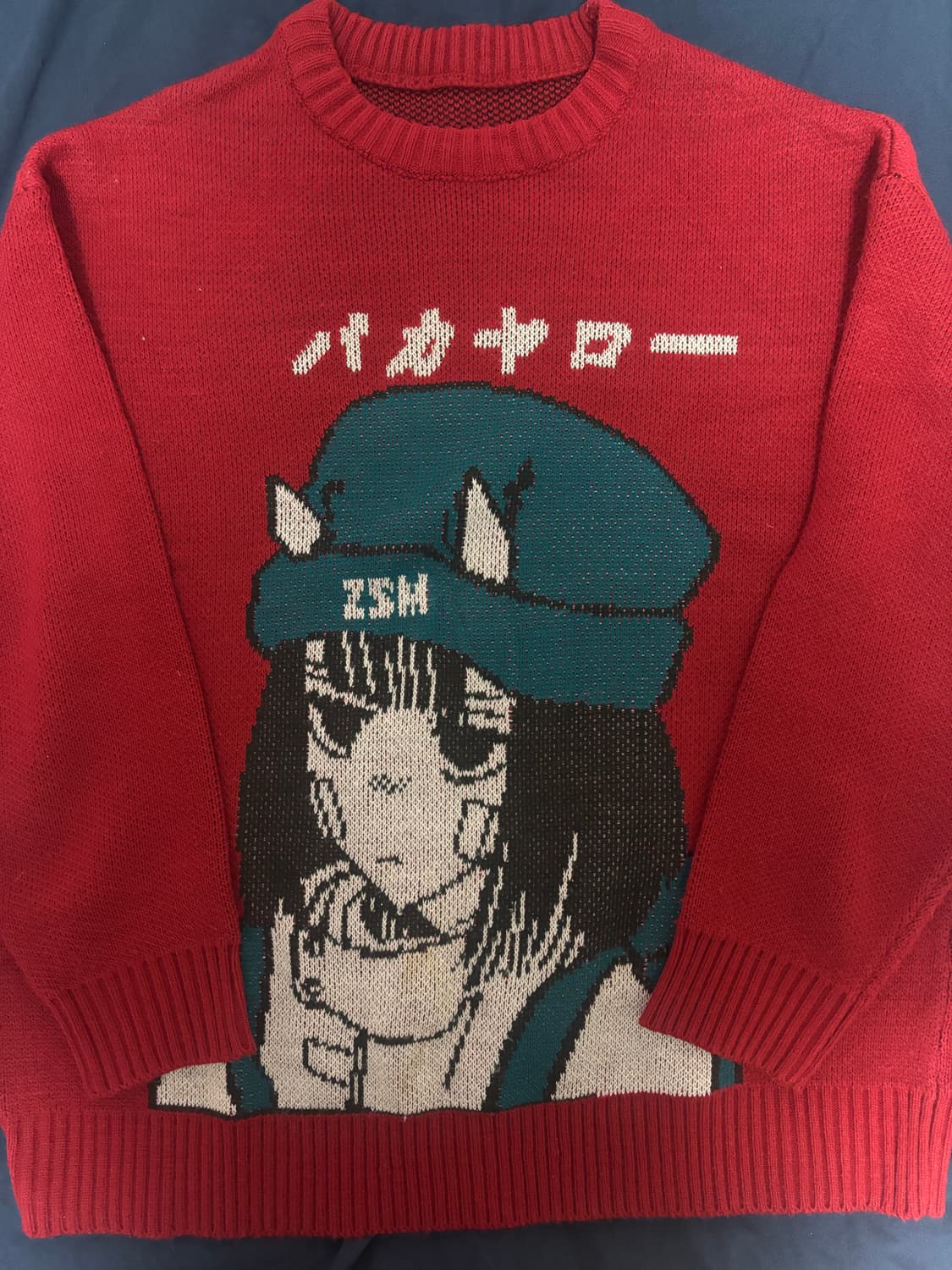 빈티지 오버핏 니트 맨투맨 상품이미지1