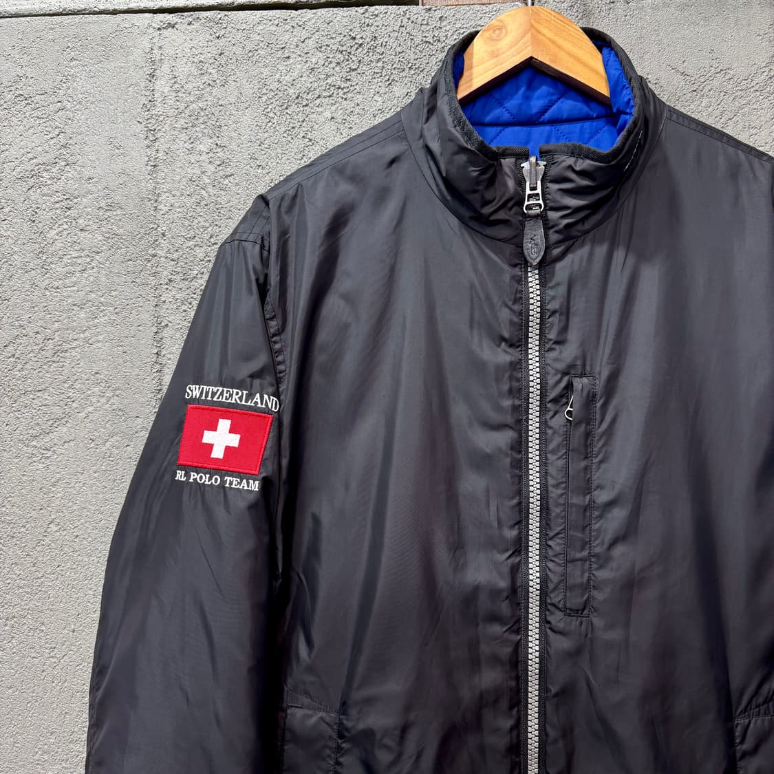 랄프로렌 폴로 스위스 레이싱 리버시블 퀼팅 자켓 (M)  상품이미지6