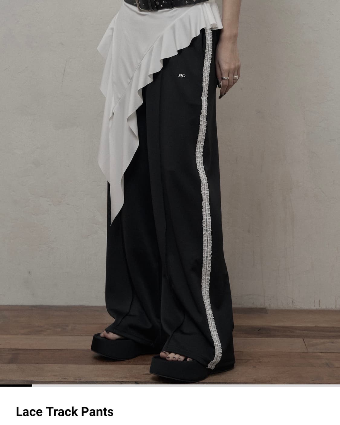 카키포인트 레이스 트랙팬츠 상품이미지1