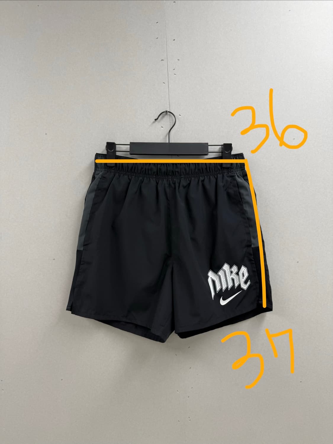 남성 M / 나이키 드라이핏 디비전 5인치 쇼츠 반바지 블랙 상품이미지2