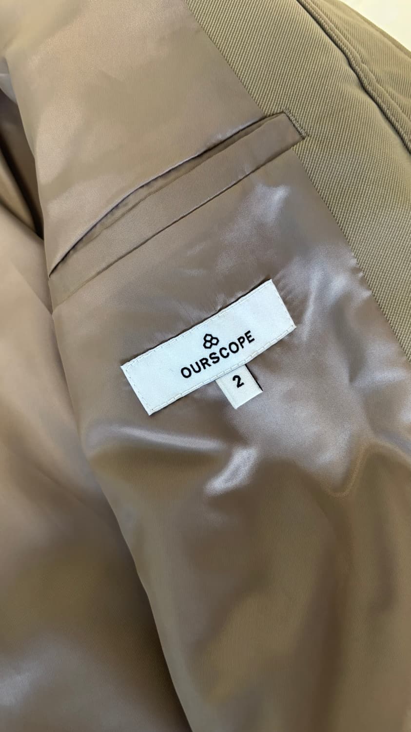 아워스코프(OURSCOPE) 하프넥 블루종 (베이지) 상품이미지6