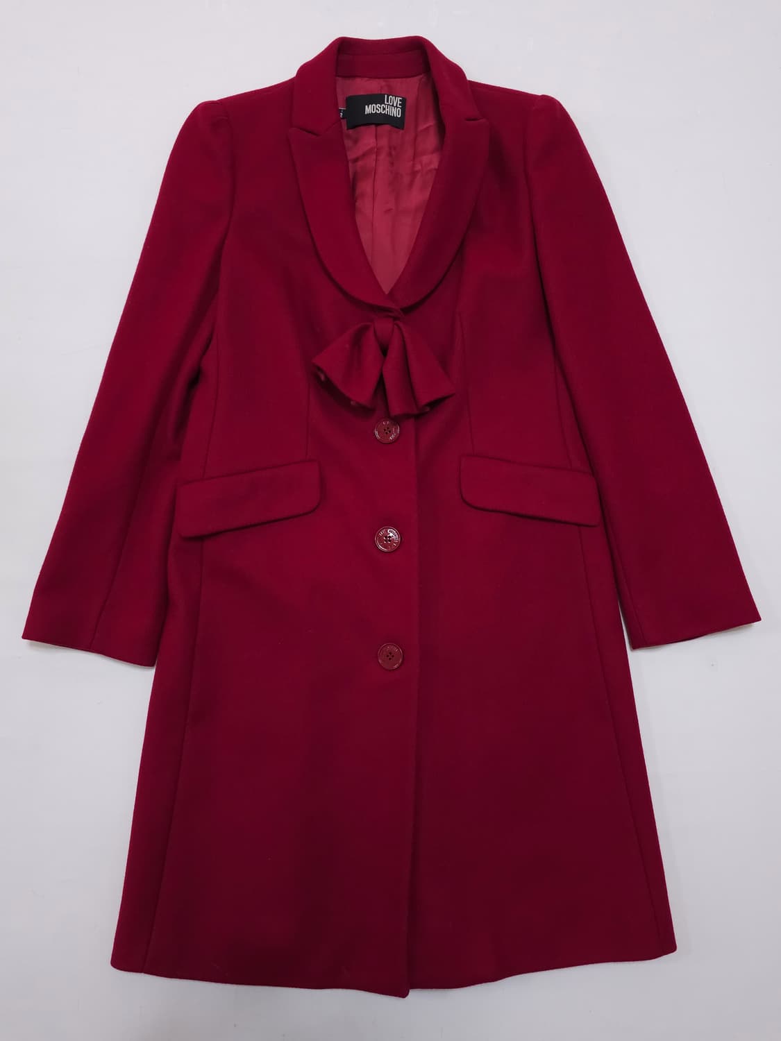 모스키노 리본디테일 울 코트 상품이미지1