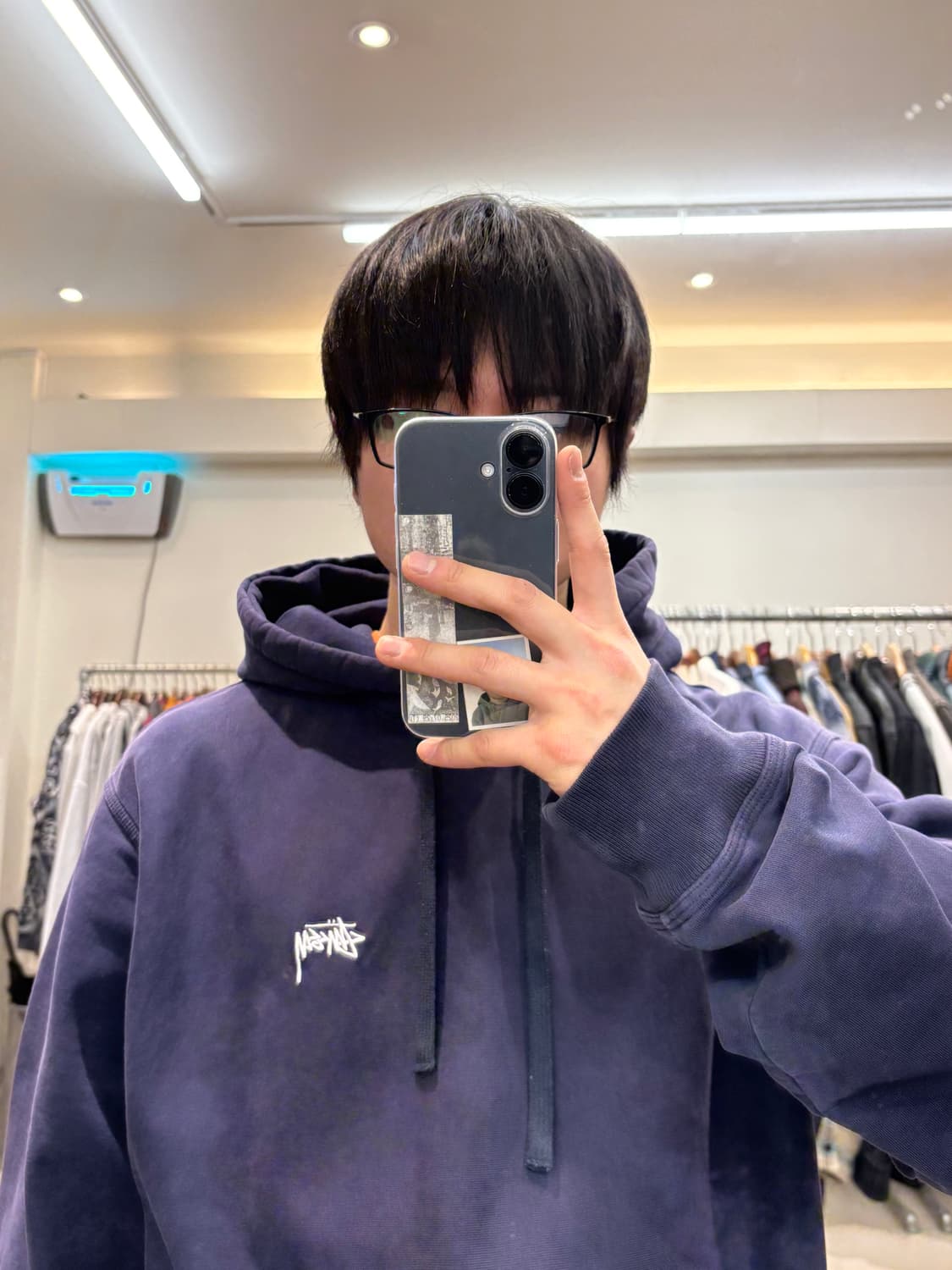 스투시 베이직 로고 자수 후드티 상품이미지9