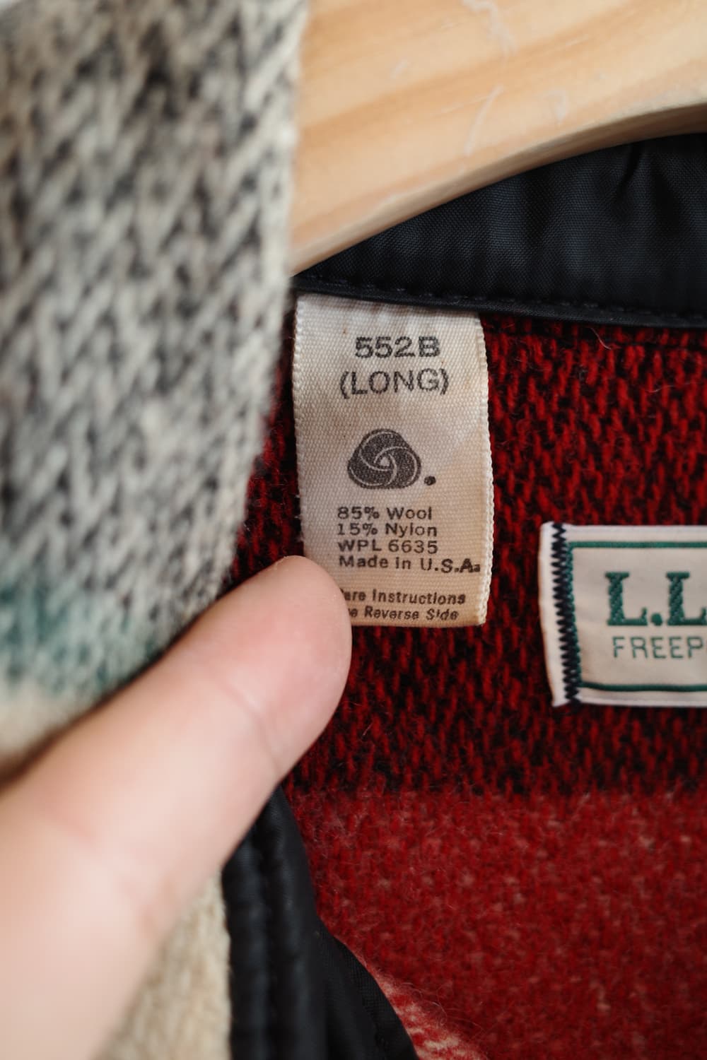 70-80s L.L.Bean 엘엘빈 울 셔츠자켓 (MADE IN USA) 상품이미지4