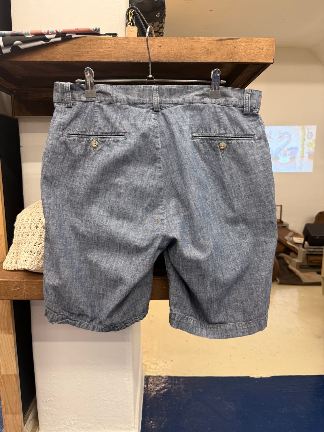 PRL 폴로 랄프로렌 샴브레이 반바지 상품이미지6