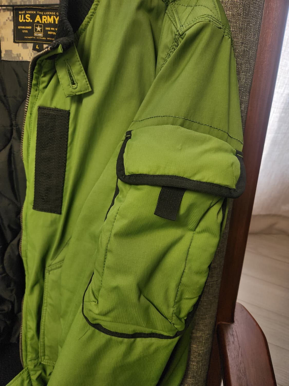 정품Authentic US ARMY  미 육군  MA-1 항공자켓 L 상품이미지9