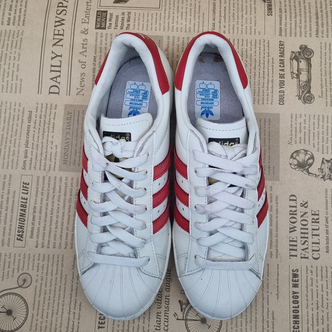 아디다스 슈퍼스타 액티브레드 스니커즈 240 상품이미지2