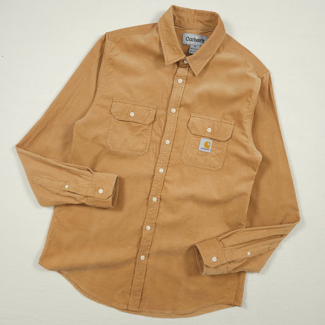 M(95) 칼하트 리워크 코듀로이셔츠 라이트브라운 상품이미지2