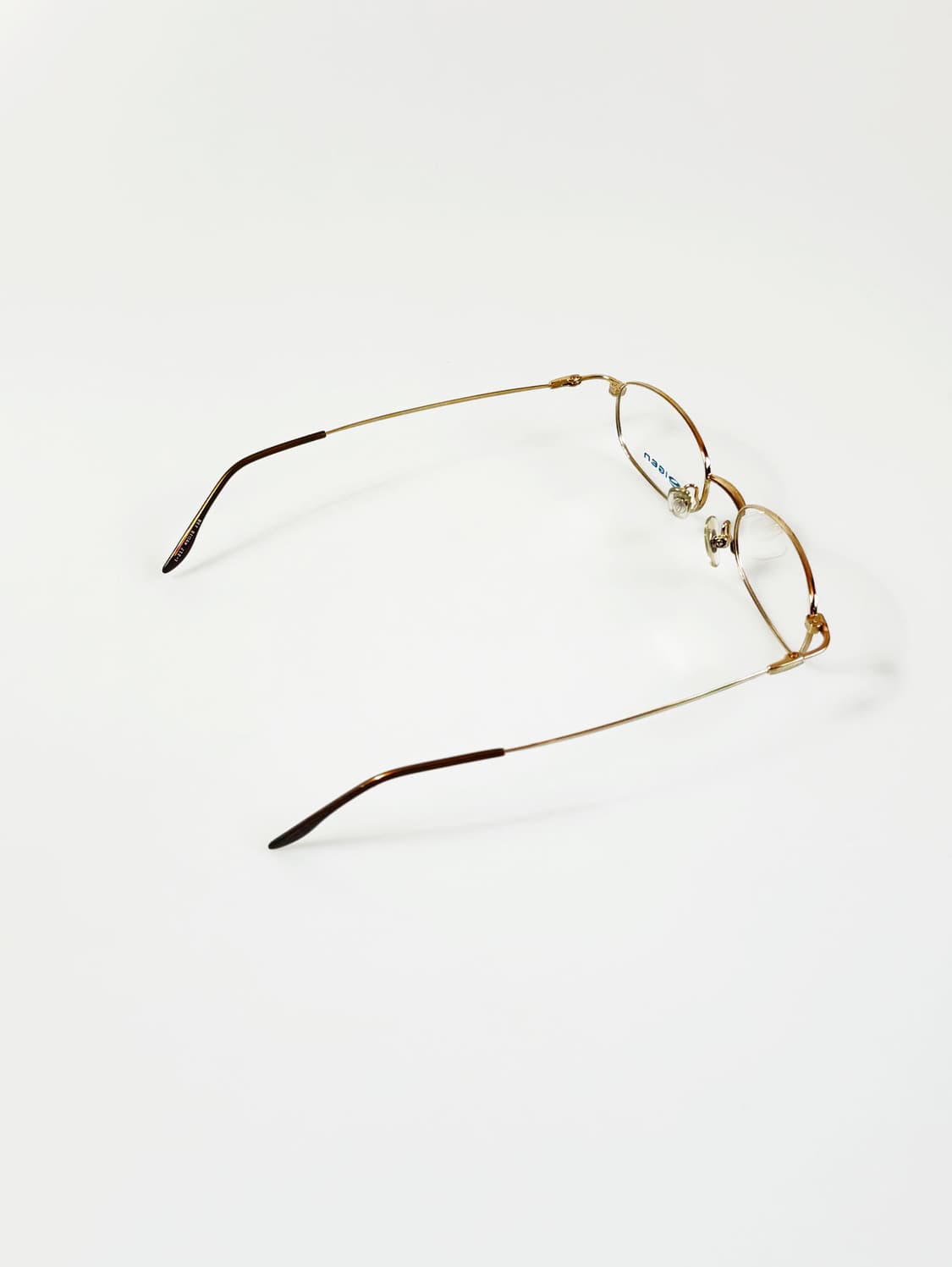 IGEN 골드 슬림 스퀘어 메탈 프레임 빈티지 안경 상품이미지4