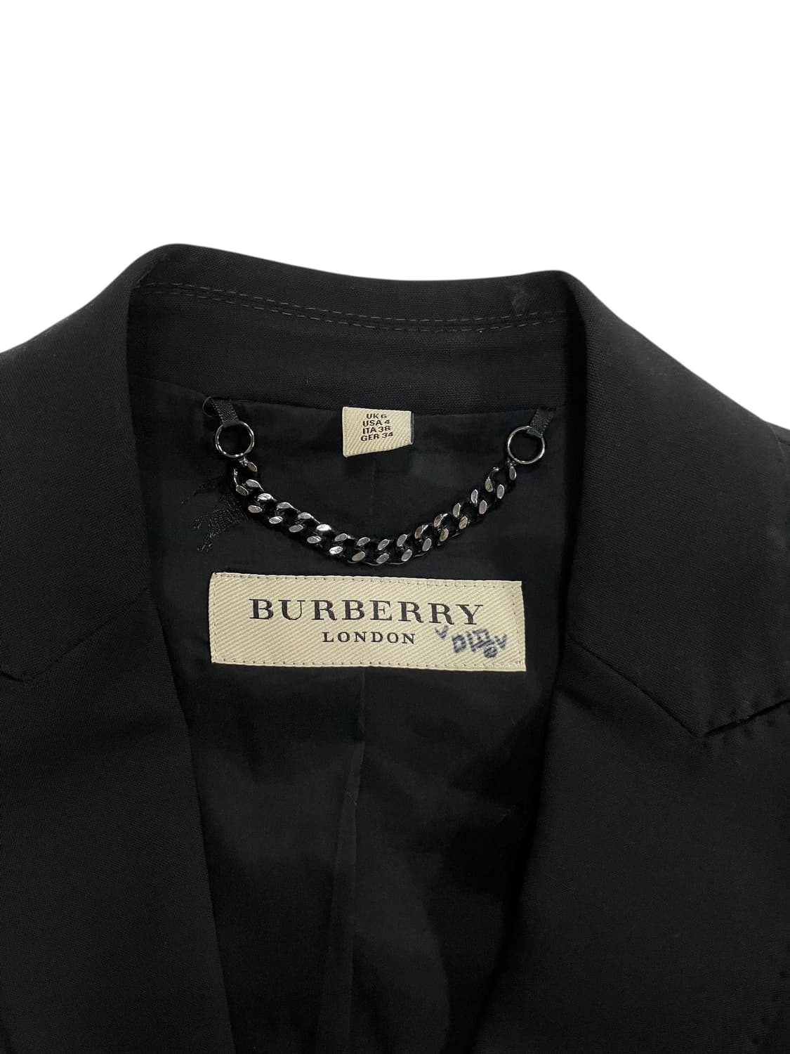 버버리 블랙 여성 정장 자켓 S 상품이미지5