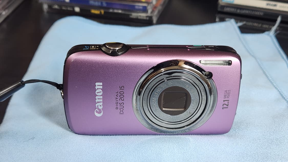 캐논 IXUS 200 is 익서스 200 is 빈티지 핑크색 디카 상품이미지1