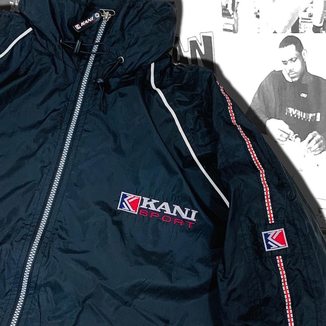 90s karl kani 칼카니 올드스쿨 바람막이 상품이미지4