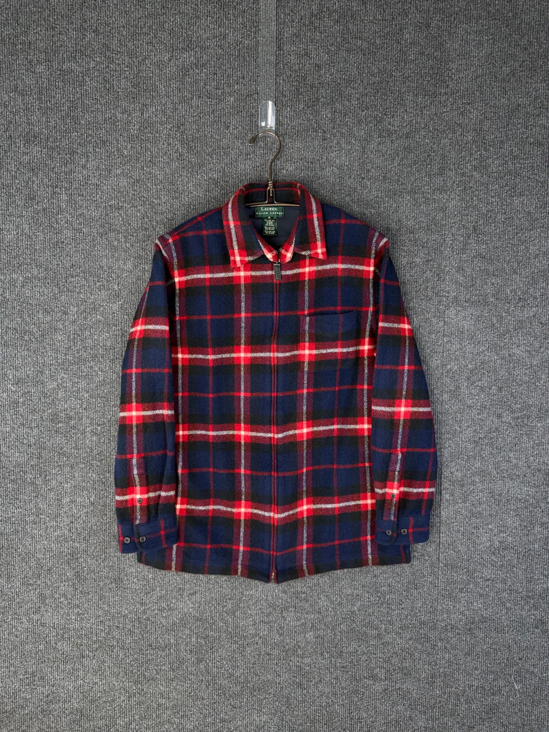 랄프로렌 체크울 집업자켓 상품이미지1