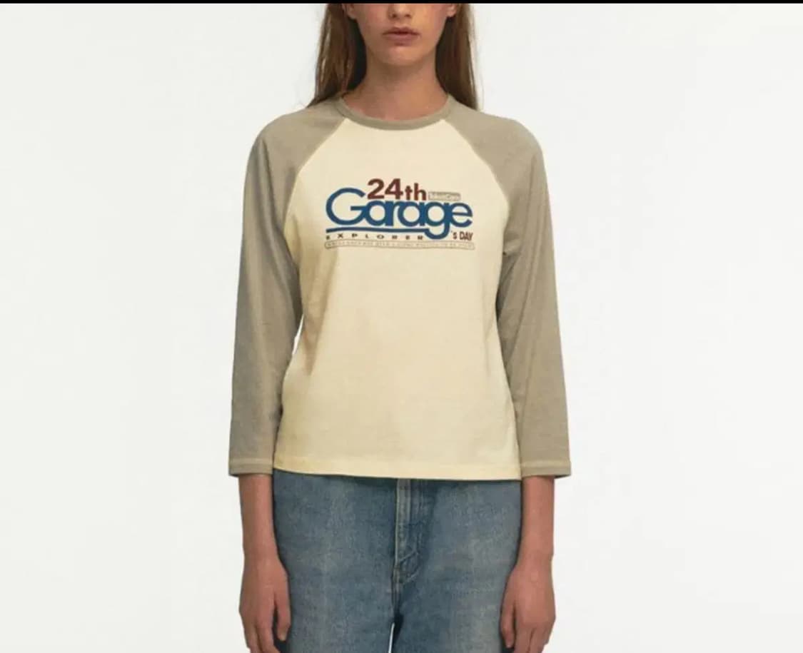 테켓 GARAGE L/S TEE-CREAM 상품이미지1