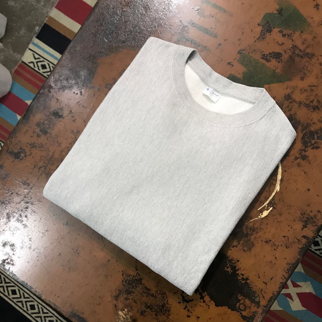 챔피온 리버스위브 그레이 기모 맨투맨 남성 102 105 여성 프리사이즈 상품이미지1