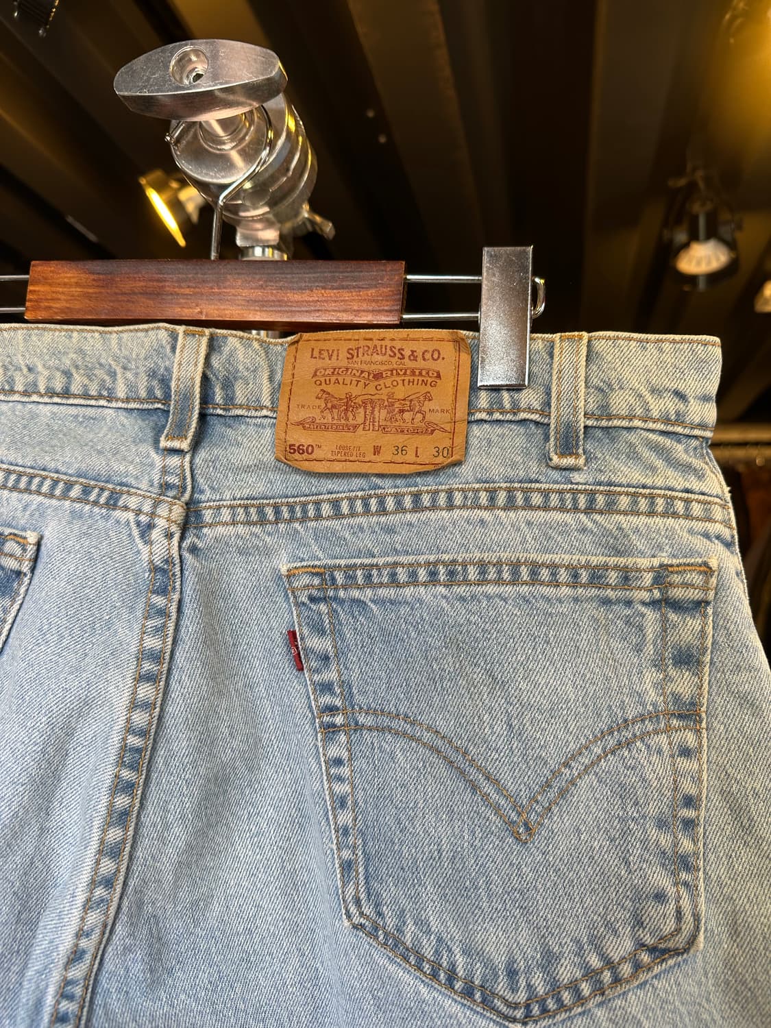 90s 리바이스560 데님 팬츠 36x30 made in usa 상품이미지6