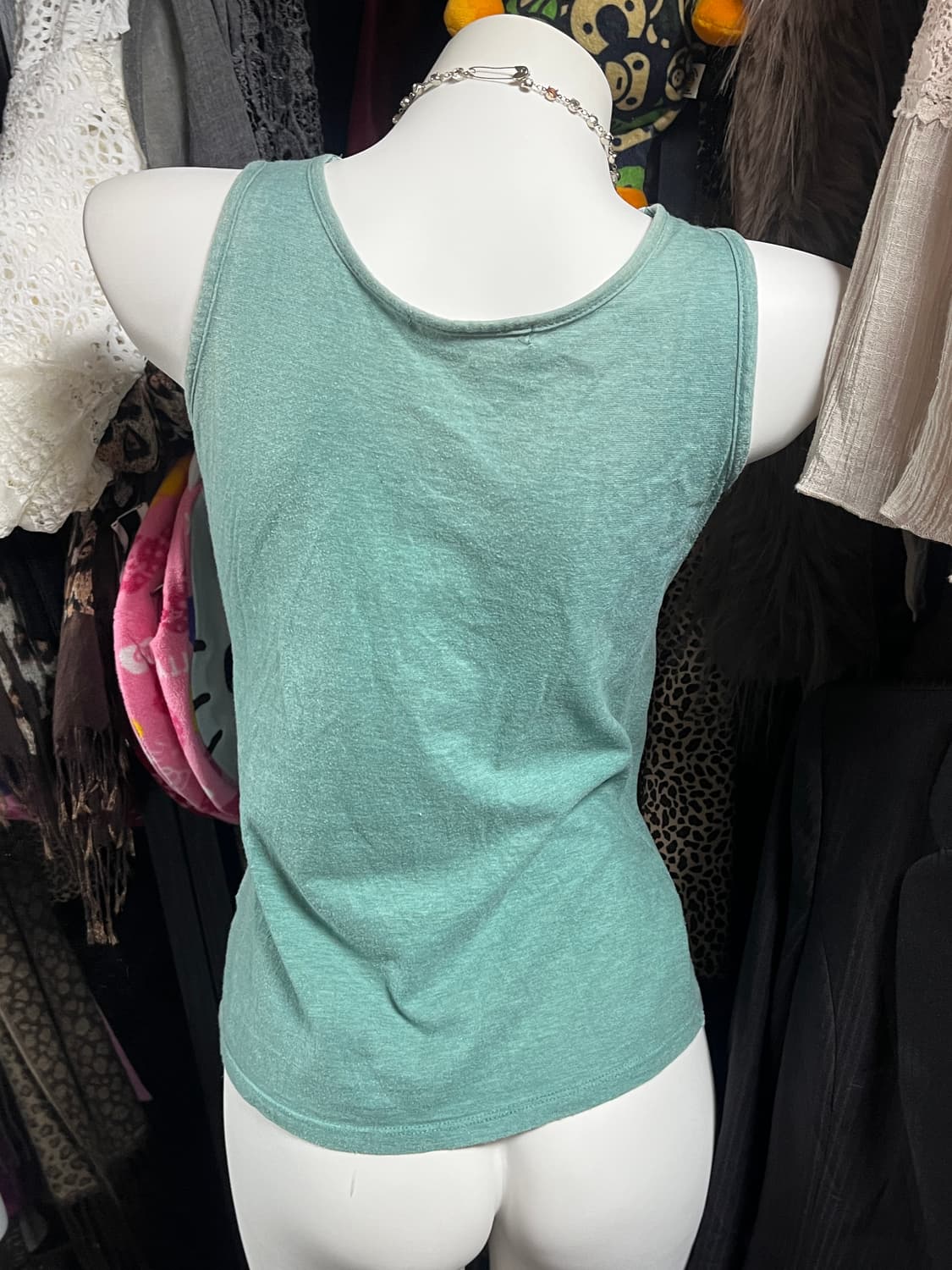 y2k 모리 민트 레이스 슬리브리스 상품이미지3