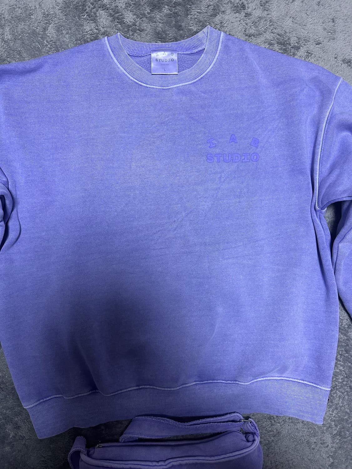 아이앱 피그먼트 맨투맨 라벤더 L 상품이미지3