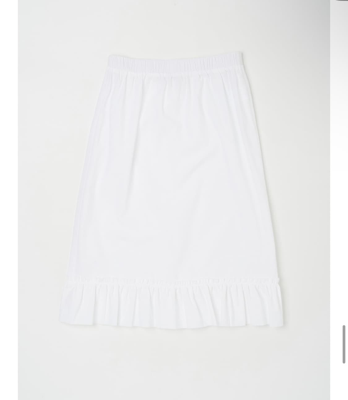 낫띵에브리띵 FRILL DETAIL COTTON MIDI SKIRT 상품이미지4
