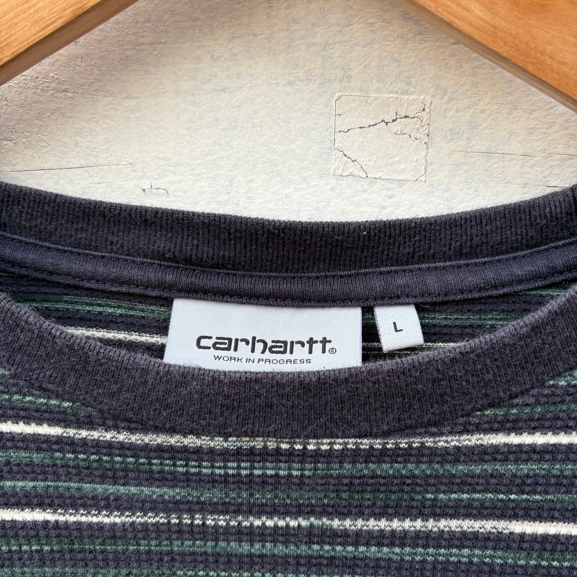 Carhartt 칼하트 스트라이프 와플티 롱슬리브 상품이미지4